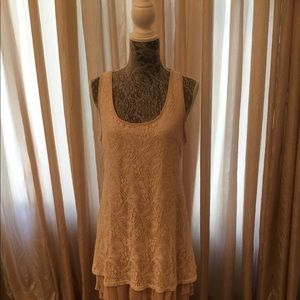 Altar’d State NWOT lace creamy dress with liner